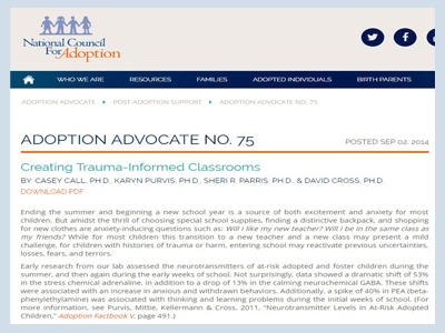 Creating Trauma-Informed Classrooms