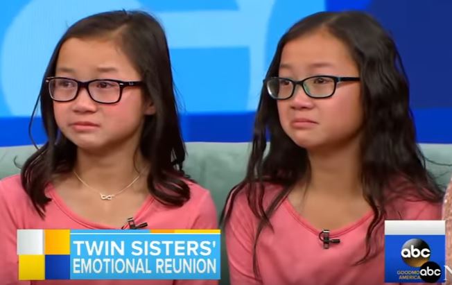GMA twin sister separated by adoption live reunion