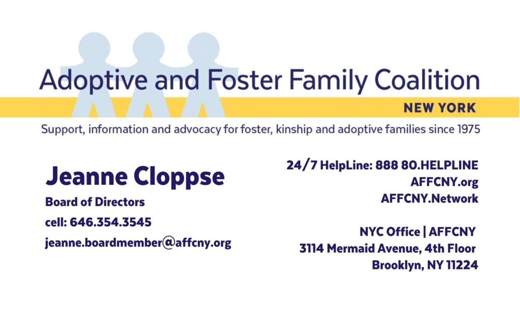 Jeanne Cloppse | Board of Directors AFFCNY 2023