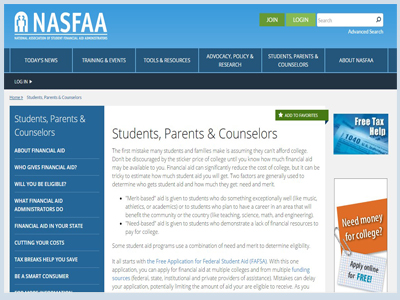 NASFAA The National Association of Student Financial Aid