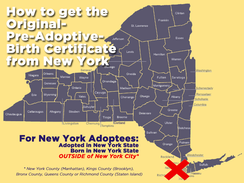 How to get the Original- Pre-Adoptive- Birth Certificate from New York STATE