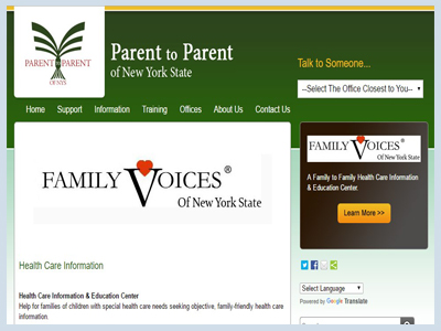 Parent to Parent New York Health Care Information and Education Center