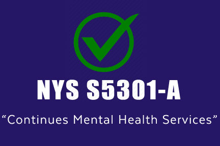 support for a bill that will continue to allow Licensed Mental Health Counselors, Marriage and Family Therapists and Licensed Psychoanalysts to diagnose and develop treatment plans for individuals that need mental health services.