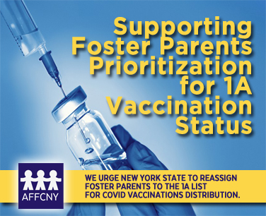 Supporting Foster Parents Prioritization for 1A Vaccination Status