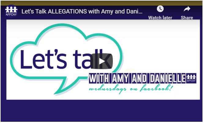 Let's Talk ALLEGATIONS with Amy and Danielle | AFFCNY |