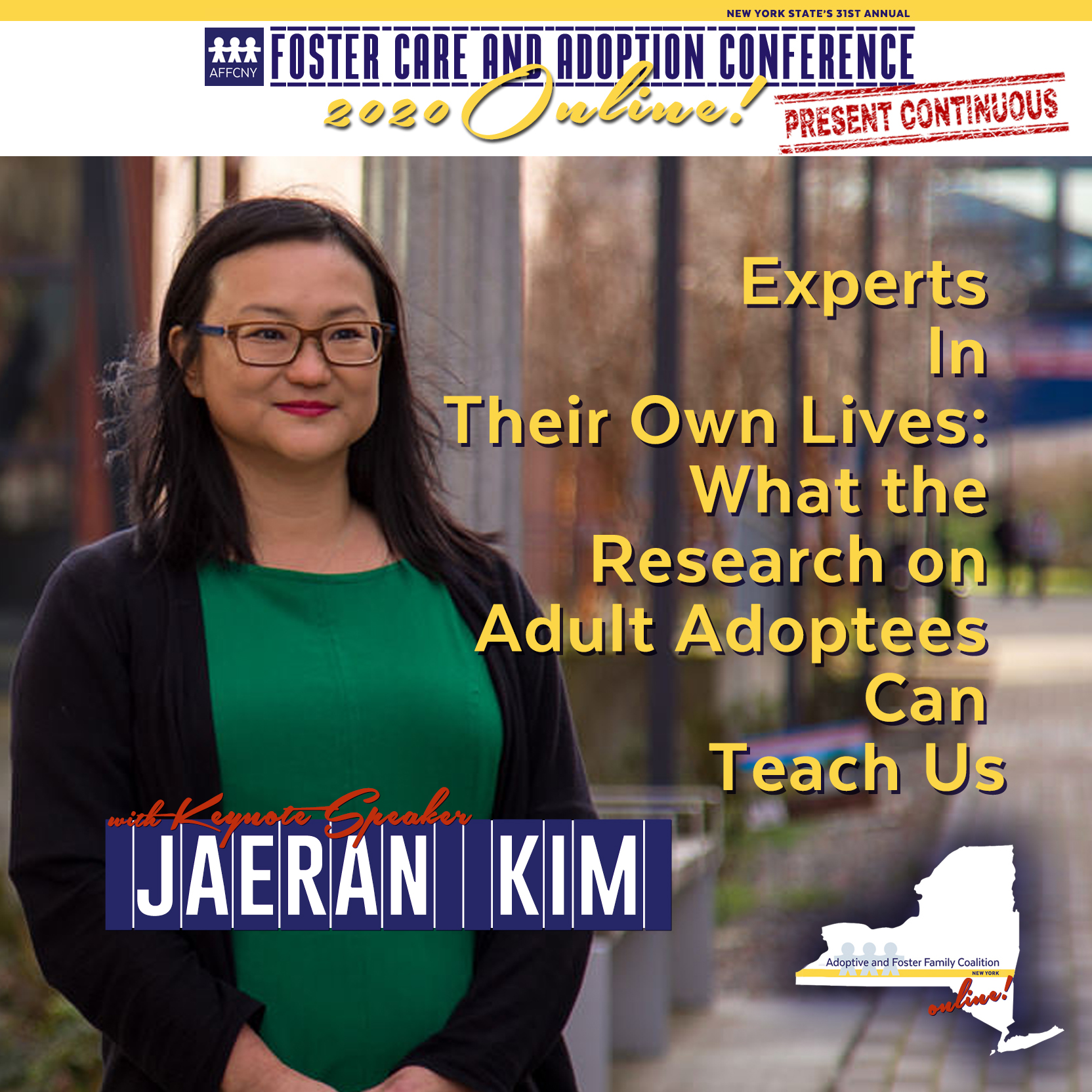 JaeRan Kim will present “Experts In Their Own Lives: What the Research on Adult Adoptees Can Teach Us“